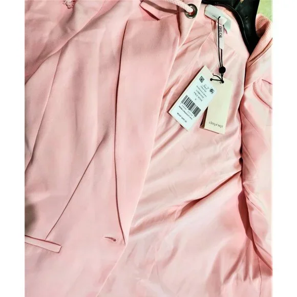 CINQ A’ SEPT Khloe Hooded Blazer Size 6 Pale Rose New With Tags - Picture 6 of 7